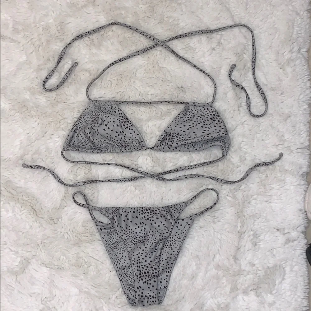 Beach Riot Gray Bikini Set - Picture 1 of 6